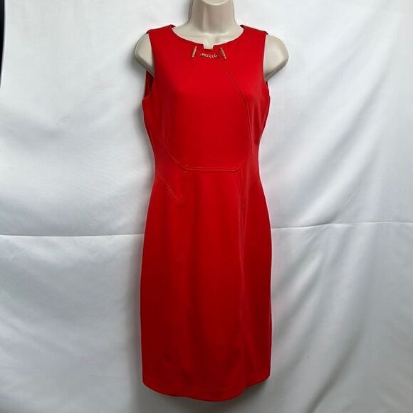 Ivanka Trump Orange Knit Dress size 2 - Picture 1 of 11